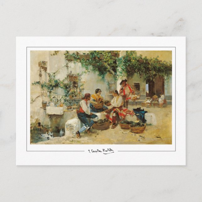 Joaquín Sorolla #442 - Carte postale d'art fin (Devant)