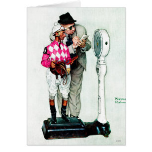 Jockey pesant dedans par Norman Rockwell