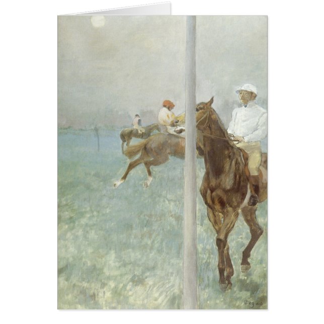 Jockeys Before the Race par Edgar Degas (Devant)