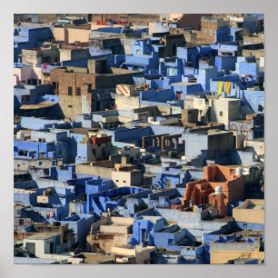 Jodhpur - Affiche de la ville bleue