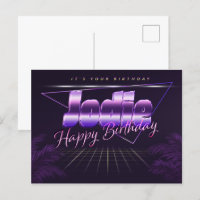 Jodie Prénom Anniversaire de la carte postale