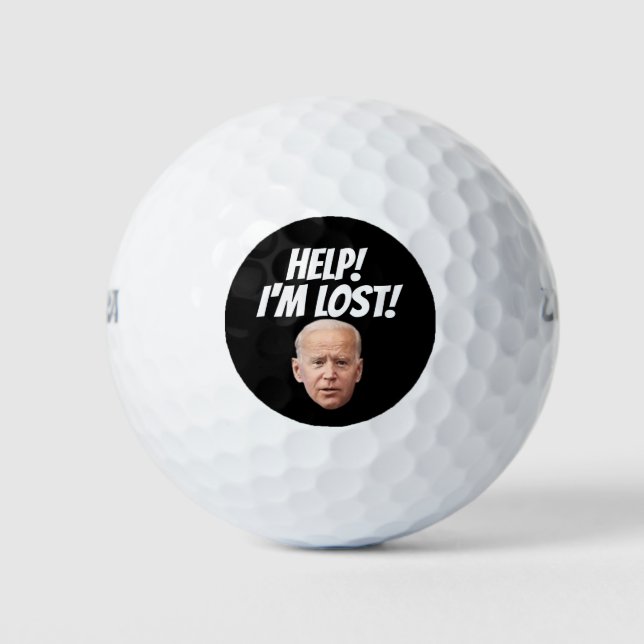 JOE BIDEN AIDE ! JE SUIS PERDU ! BALLES DE GOLF AM (Devant)