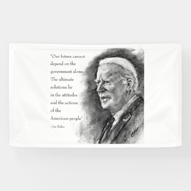 Joe Biden & Bannière de citation (Horizontal)
