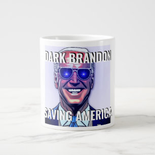 Joe Biden comme Dark Brandon Mug de café géant
