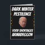 JOE BIDEN DARK WINTER FUNNY CHRISTMAS CARTES<br><div class="desc">JOE BIDEN DARK HIVER VOUS CONNAISSEZ LA CARTE DE CHOSES. QUE LE RÉCIPANT LE HAITE OU L'AIME,  C'EST UNE GRANDE CARTE ! LOL</div>