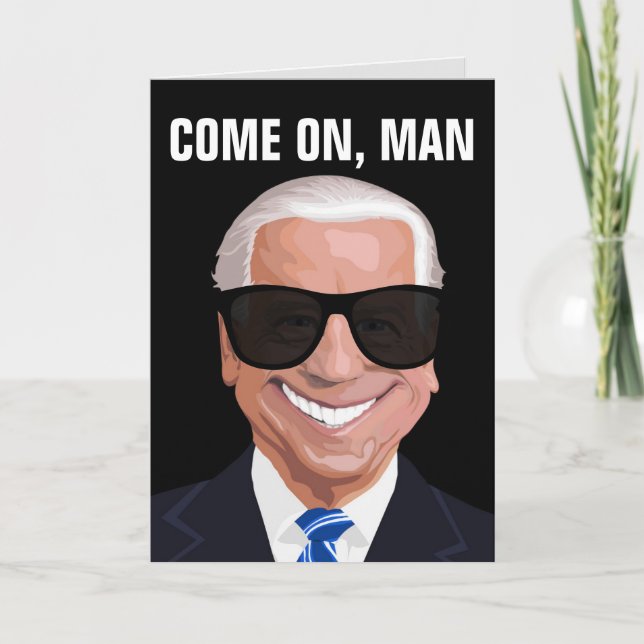 JOE BIDEN FUNNY CARTES D'ANNIVERSAIRE (Devant)