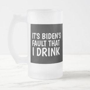 JOE BIDEN FUNNY FROSST VERRE MUG POUR PÈRE