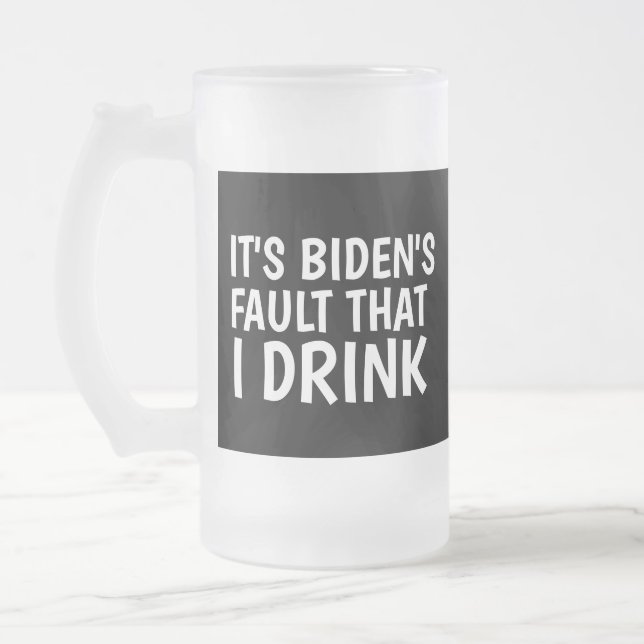 JOE BIDEN FUNNY FROSST VERRE MUG POUR PÈRE (Gauche)