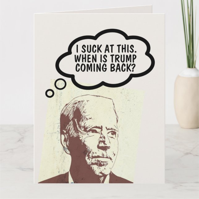 JOE BIDEN FUNNY HELLO TRUMP CARTES (Devant)