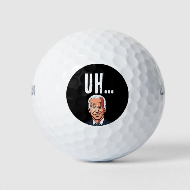 JOE BIDEN UH ? BALLES DE GOLF AMUSANTES CONFONDUES (Devant)