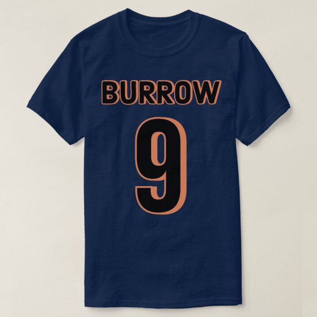 Joe Burrow 9 Bengals Jersey Essential TShirt (Design devant)
