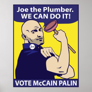 Joe le Plumber, on peut le faire. Affiche