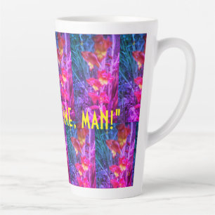 Joe Time (Filtre Floral Arc-en-ciel) - Mug Latte