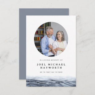 JOEL Minimaliste Ocean Water - Carte de prière fun