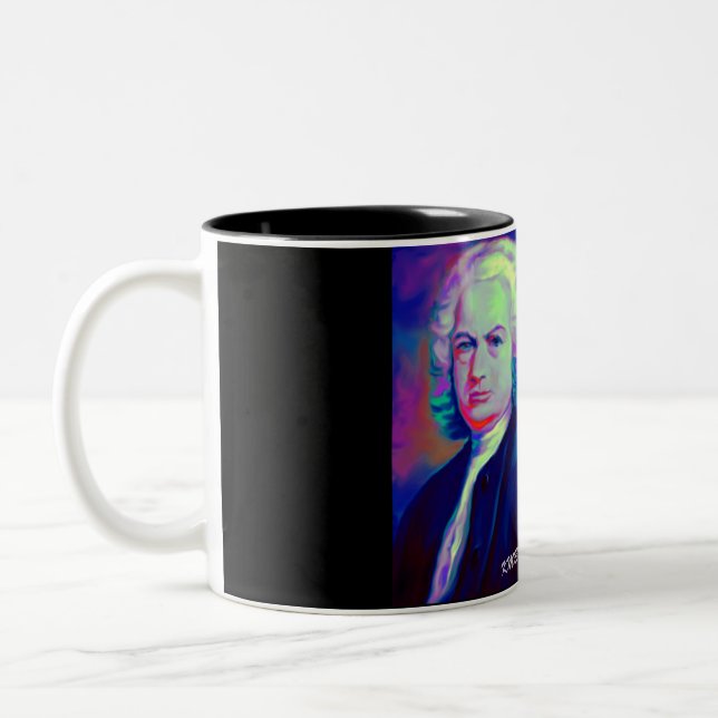 Johann Sebastian Bach et tasse de café de citation (Gauche)