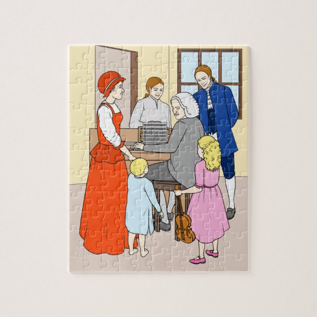 Johann Sebastian Bach Puzzle für Kinder (Vertical)