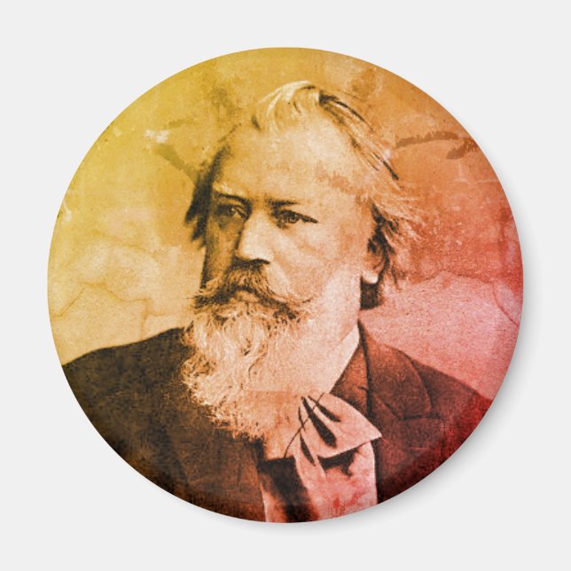 Johannes Brahms (1889) Magnet (Devant)