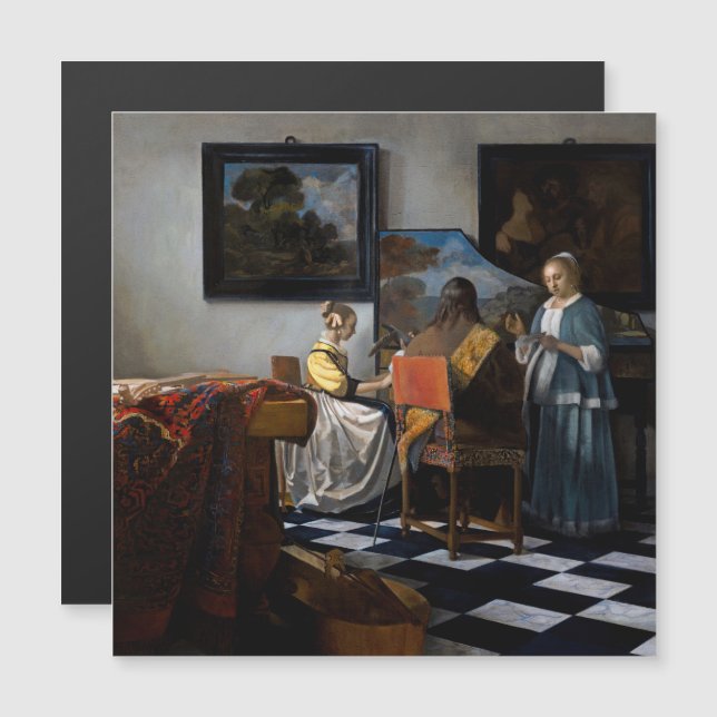 Johannes Vermeer - La Carte Magnétique Concert (Devant / Derrière)