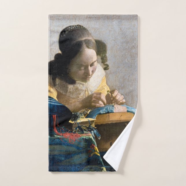 Johannes Vermeer - Le Lacemaker (Serviette à main)