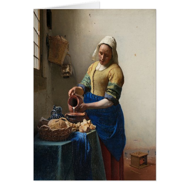 Johannes Vermeer, Milkmaid (Devant)