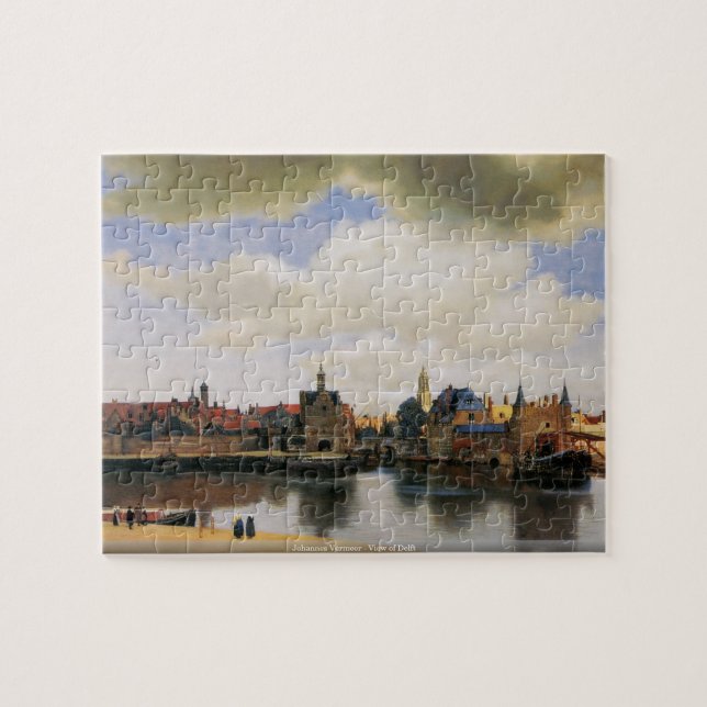 Johannes Vermeer - vue de puzzle de Delft (Horizontal)