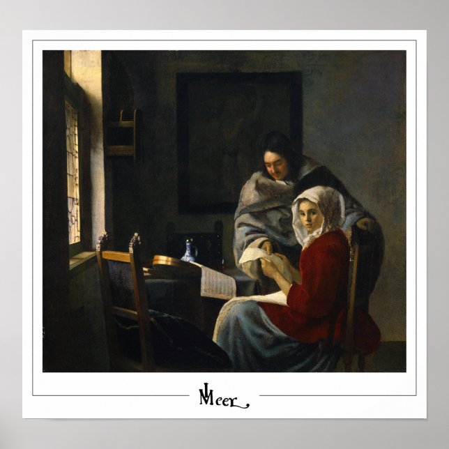 Johannes Vermeer Zedign Affiche d'art #35 (Devant)
