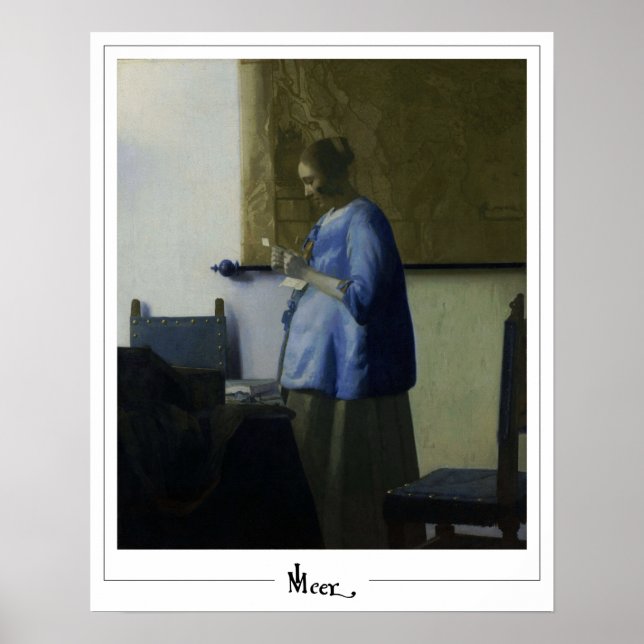 Johannes Vermeer Zedign Poster d'art #11 (Devant)