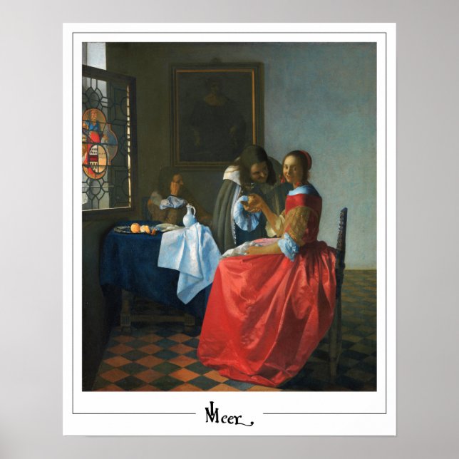 Johannes Vermeer Zedign Poster d'art #24 (Devant)