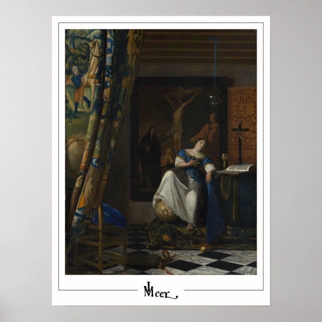 Johannes Vermeer Zedign Poster d'art #33 (Devant)