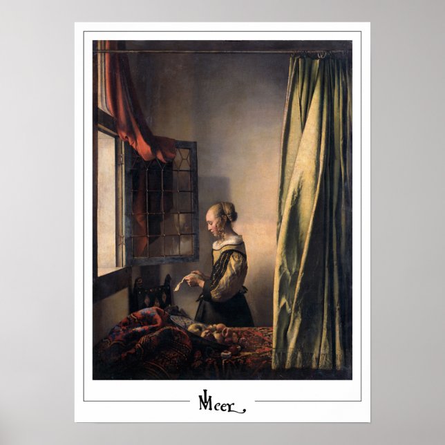 Johannes Vermeer Zedign Poster d'art #4 (Devant)