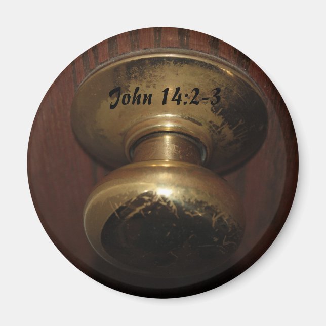 John 14:2-3 Magnet de poignée de porte (Devant)