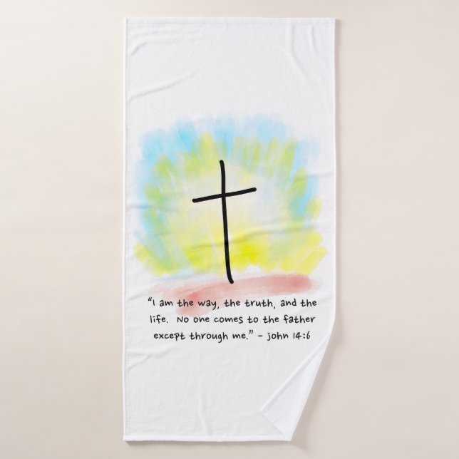JOHN 14:6 Ensemble de serviettes de bain (Serviette de bain)
