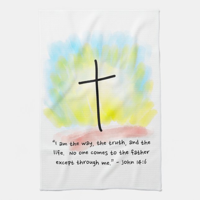 JOHN 14:6 Serviette de cuisine (Vertical)