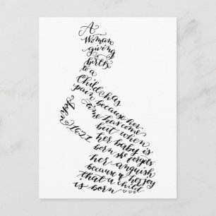 John 16:21 Carte postale