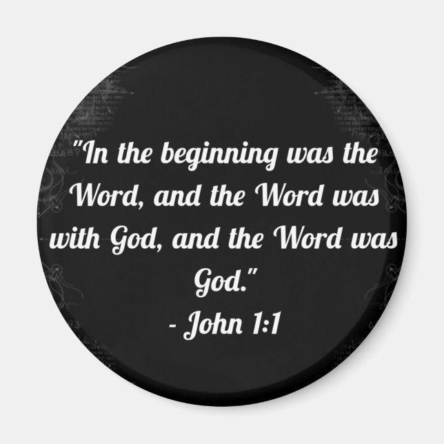 John 1:1 Magnet (Devant)