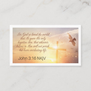 John 3:16 Carte de prière
