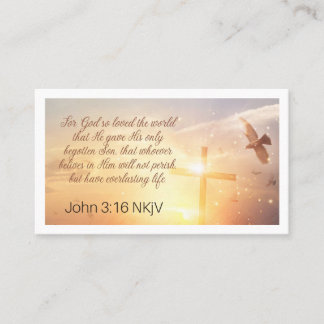 John 3:16 Carte de prière
