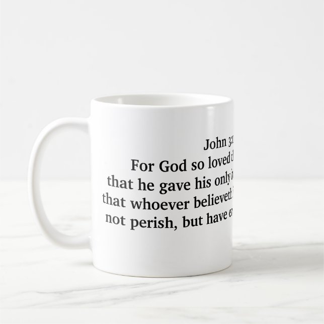 John 3:16 Mug (Gauche)