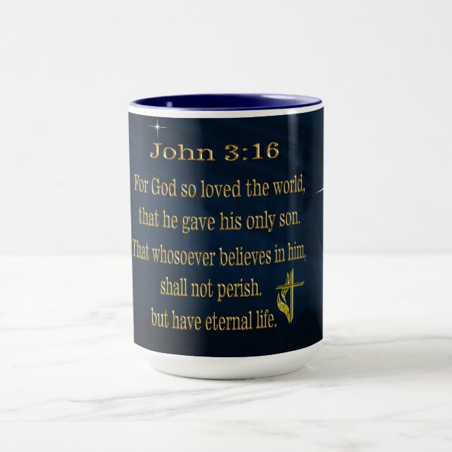John 3:16 tasses à café (Centre)