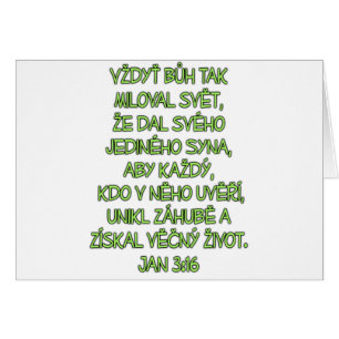 John 3:16 tchèque