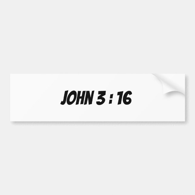 John 3 :16 verse sticker (Devant)