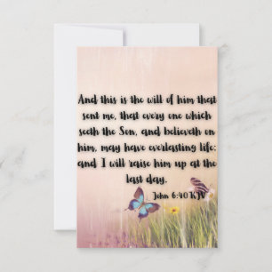John 6:40 KJV Bible Verse Pic Appartement Carte de