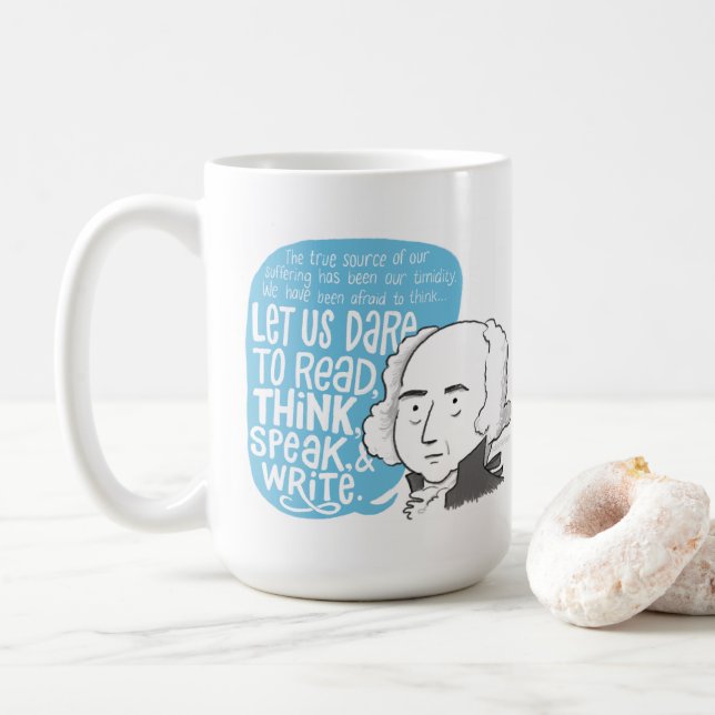 John Adams cite une tasse (Avec donut)