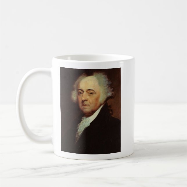 "John Adams Liberty Citation de Mug en céramique (Gauche)