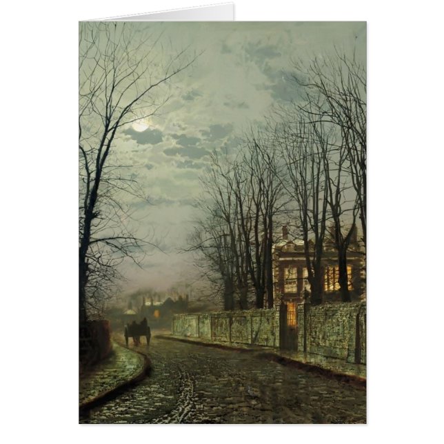 John Atkinson Grimshaw- une lune hivernale (Devant)
