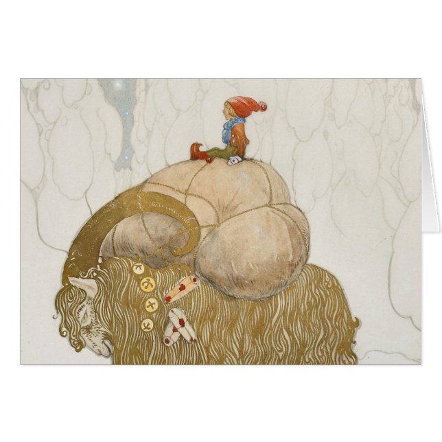 John Bauer - La chèvre de Noël (Devant horizontal)