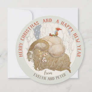 John Bauer Yule chèvre Julbocken carte de Noël