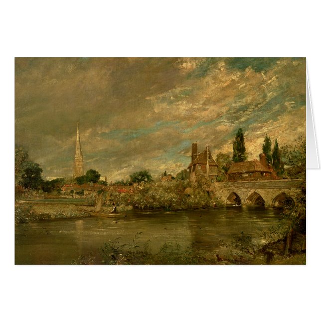 John Constable | Le pont de Harnham et Salisbu (Devant horizontal)