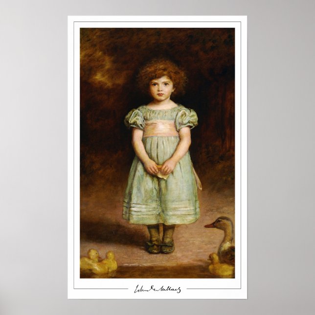 John Everett Millais Zedign affiche d'art #9 (Devant)