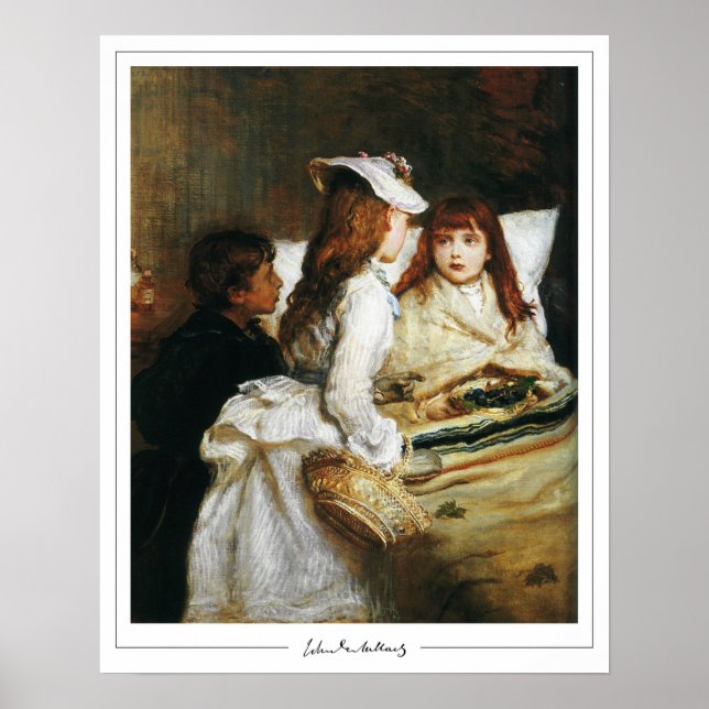 John Everett Millais Zedign Poster d'art #31 (Devant)